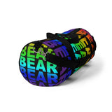 "destination bear" Duffle / gym Bag (rainbow graphic)