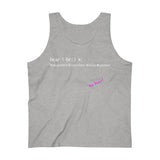 definition bear splash of pink be bear Ultra Cotton Tank Top (up to 3XL) funty collection
