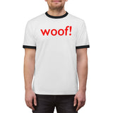 woof! all gender Ringer Tee up to 4XL