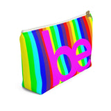 series be Accessory Pouch w T-bottom rainbow and pink be graphic