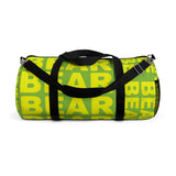 "be bear" Duffle / gym Bag (yellow and green yellow graphic)
