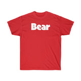 BEAR Unisex Ultra Cotton Tee (white graphic) up to 5XL