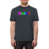 queer all gender Ringer Tee up to 4XL