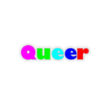 Queer Kiss-Cut Stickers available in 4 sizes