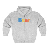 "summer bear" all gender Heavy Blend™ Full Zip Hooded Sweatshirt up to 5XL