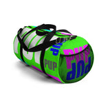 custom all over print pup multi color on neon green