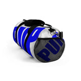PUP custom Duffle Bag blue and white