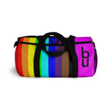 be you candy stripe rainbow Duffle Bag