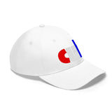 embroidered CUB Unisex Twill Hat red white and blue