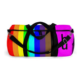 be you candy stripe rainbow Duffle Bag