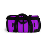 custom purple and black pup Duffle Bag V1