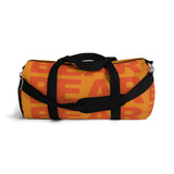 "be bear" bear Duffle / gym Bag (orange and orange yellow graphic)