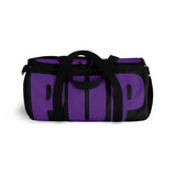 custom dark purple and black pup Duffle Bag V2