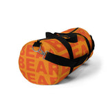 "be bear" bear Duffle / gym Bag (orange and orange yellow graphic)