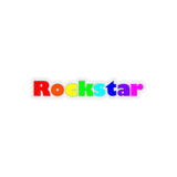 Rockstar Kiss-Cut Stickers available in 4 sizes