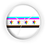 Chicago pride flag Wall clock