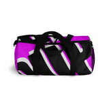 PUP custom Duffle Bag over sized black and white on pink graphic