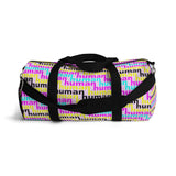 human just like you cmyk on pink Duffel Bag