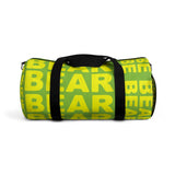 "be bear" Duffle / gym Bag (yellow and green yellow graphic)