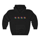 Chicago 4 star rainbow pride all gender Heavy Blend™ Hooded Sweatshirt