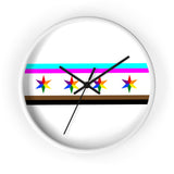 Chicago pride flag Wall clock
