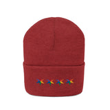 Chicago 4 star rainbow pride hat Knit Beanie