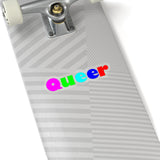 Queer Kiss-Cut Stickers available in 4 sizes
