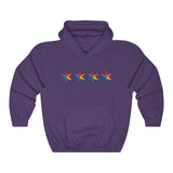 Chicago 4 star rainbow pride all gender Heavy Blend™ Hooded Sweatshirt