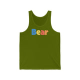"summer bear" all gender Jersey Tank