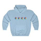 Chicago 4 star rainbow pride all gender Heavy Blend™ Hooded Sweatshirt