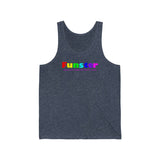 Funster all gender Jersey Tank funty rainbow graphic tank