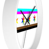 Chicago pride flag Wall clock