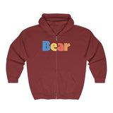 "summer bear" all gender Heavy Blend™ Full Zip Hooded Sweatshirt up to 5XL