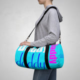 custom daddy Duffle Bag multi color - pink, blue, white