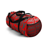"be anti bully" anti bully Duffle Bag (white black red all over graphic)