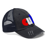 embroidered cub Unisex Trucker Hat red white and blue