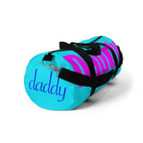 custom daddy Duffle Bag multi color - pink, blue, white