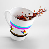 Chicago pride flag Latte mug