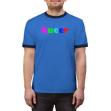 queer all gender Ringer Tee up to 4XL