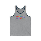 wanna wrestle? all gender Jersey Tank
