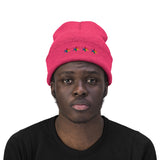 Chicago 4 star rainbow pride hat Knit Beanie