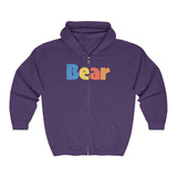 "summer bear" all gender Heavy Blend™ Full Zip Hooded Sweatshirt up to 5XL