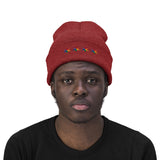 Chicago 4 star rainbow pride hat Knit Beanie