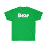 BEAR Unisex Ultra Cotton Tee (white graphic) up to 5XL