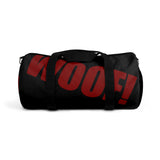 custom woof Duffle Bag red and black