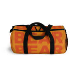 "be bear" bear Duffle / gym Bag (orange and orange yellow graphic)
