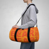 "be bear" bear Duffle / gym Bag (orange and orange yellow graphic)