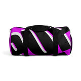 PUP custom Duffle Bag over sized black and white on pink graphic
