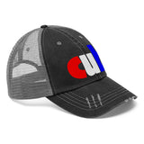 embroidered cub Unisex Trucker Hat red white and blue