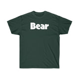 BEAR Unisex Ultra Cotton Tee (white graphic) up to 5XL
